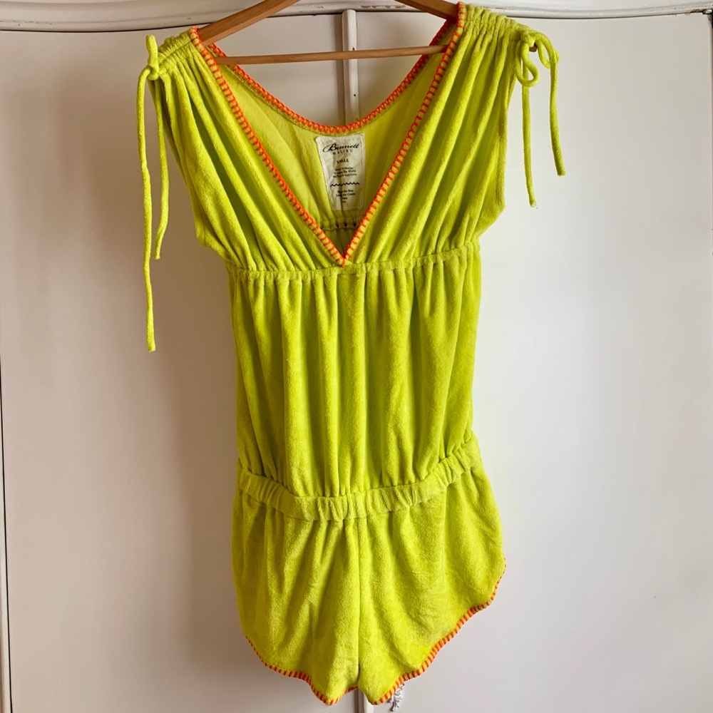 Neon Green/Yellow Romper